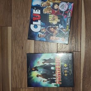 Set of 2 Games: Clue and Pandemic